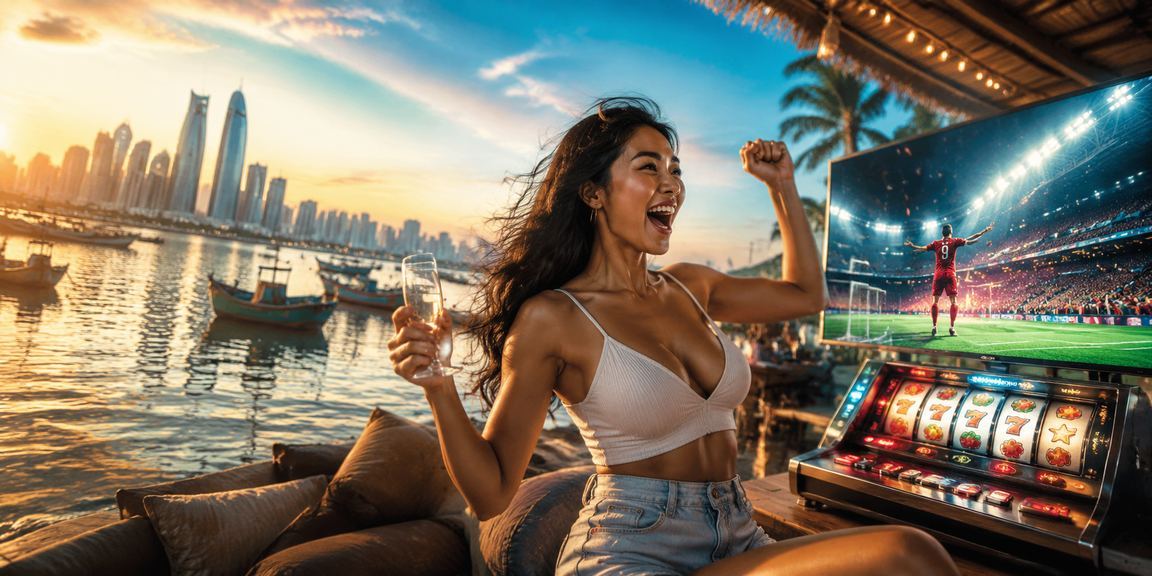 Người chơi tại Mũi Né khám phá slot game trên bãi biển