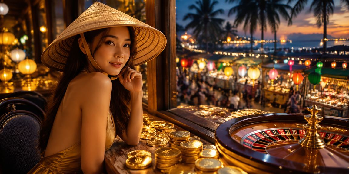 Người dùng tại Phú Quốc chơi roulette và thực hiện thanh toán trực tuyến